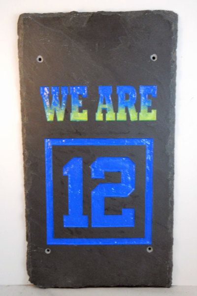 We Are 12 Seattle Seahawks engraved stone sign