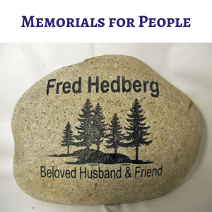 Custom Engraved Rock and Stone Memorials for People