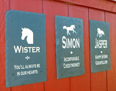 Custom Engraved Horse Memorial Plaque