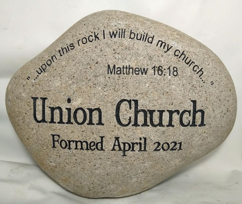 ​XXLARGE 13-16" CUSTOM ENGRAVED RIVER ROCK FOR BUSINESS AND CORPORATE SIGNS