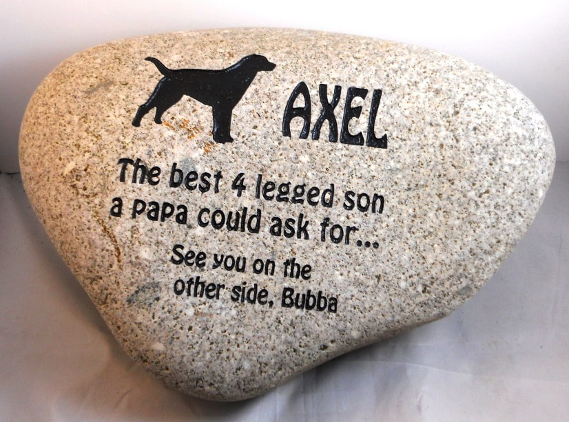 CUSTOM ENGRAVED STONE ​​X-LARGE 10-13" RIVER ROCK RIVER ROCK RIVER ROCKS SIGNS FOR PET MEMORIALS, BUSINESS SIGNS AND BABY MEMORIALS