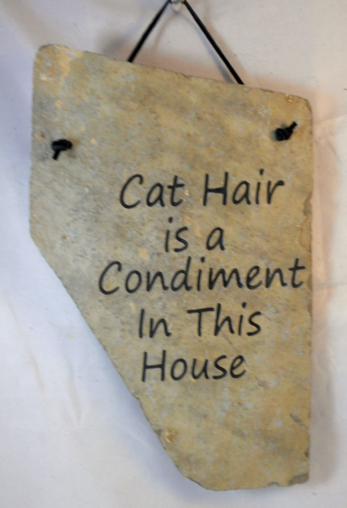 Cat Hair Stone Plaques