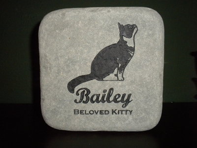 Custom Engraved Cat Memorial Stone