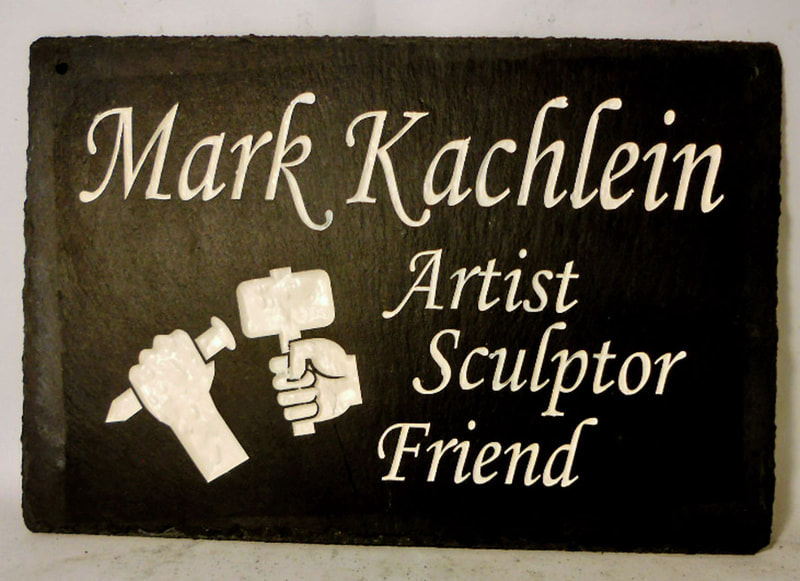 Custom Engraved Memorial Slate for a Friend