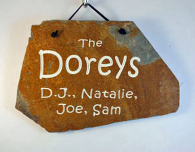 Personalized engraved  entry and house signs and plaques