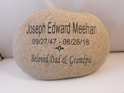 Personalized Engraved family Memorial rocks and stones
