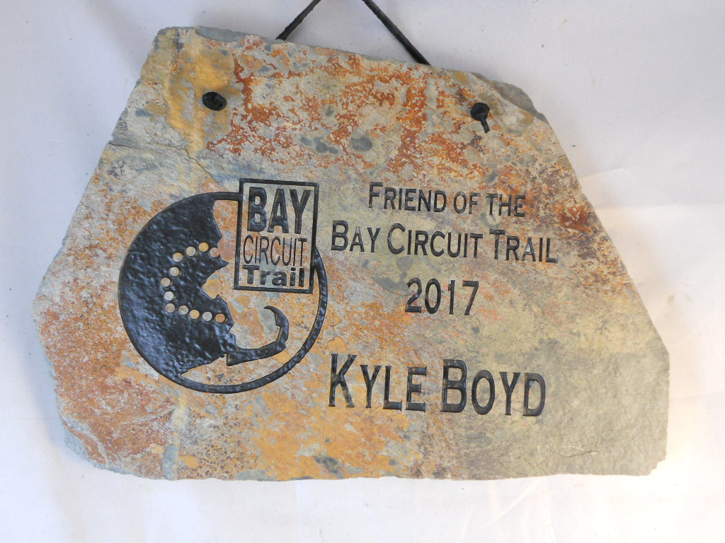 Engraved Sports Trible Rock and Plaque Signs