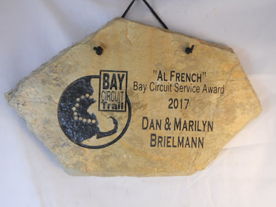 race award plaques made from engraved rock