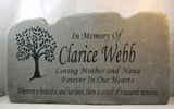personalized engraved stone memorials with personalized message and photo