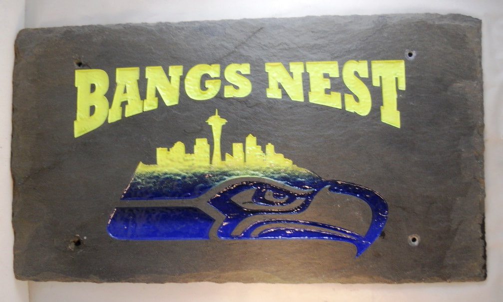 personalized Seattle Seahawks rock gifts with BANGS NEST