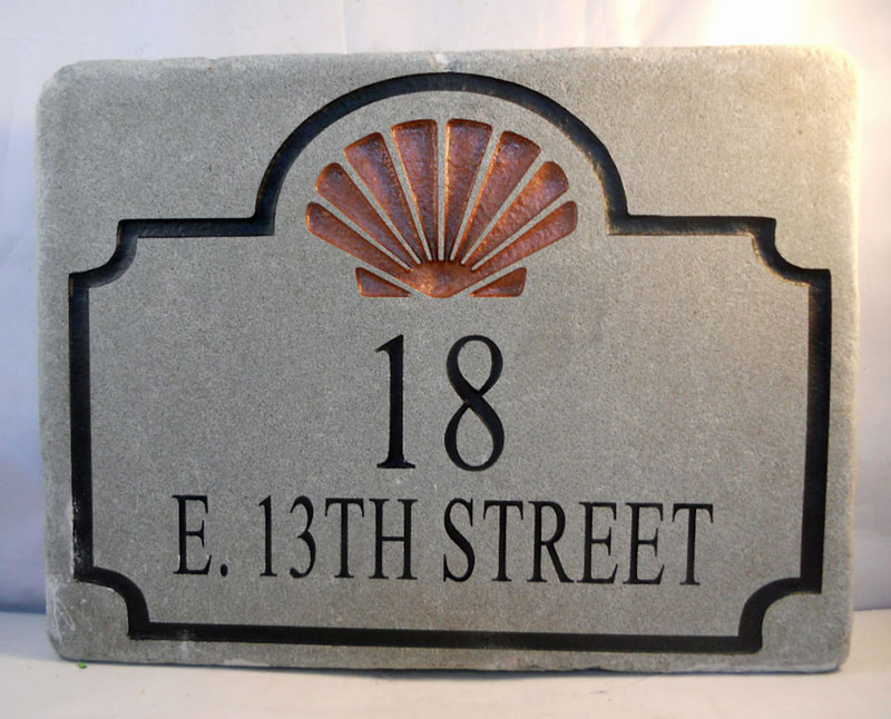 personalized engraved slate home street sign with photo