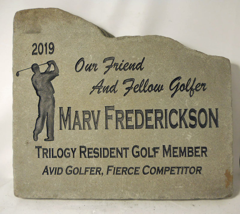 Custom Engraved 2" Medium, Large, XLarge Bluestone for Flat Memorial, Business Sign and for Home sign plaques