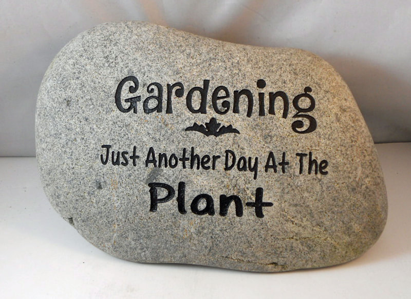 Funny Garden Stone Signs