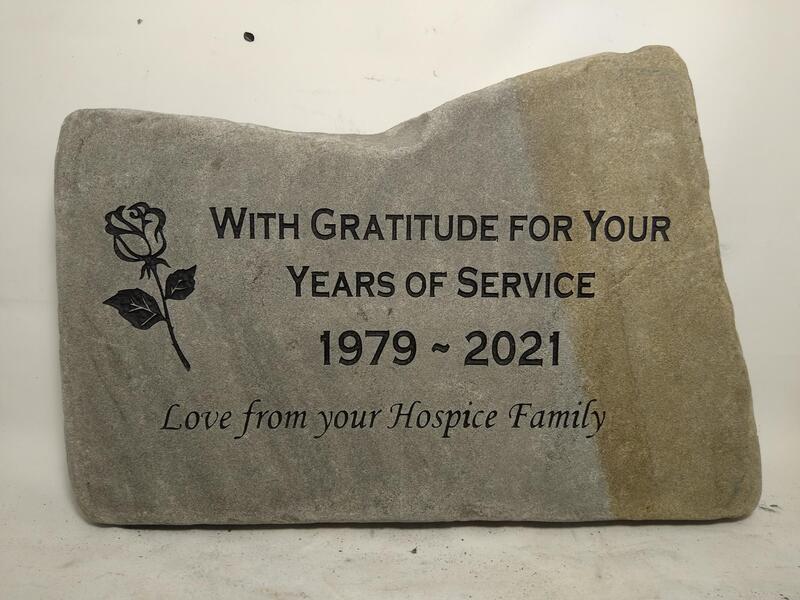 Stone Rock Sign for Recognition and Gratitude
