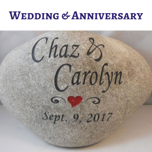Custom Engraved Rock and Stone Gifts for Weddings, Anniversaries, Engagements & More