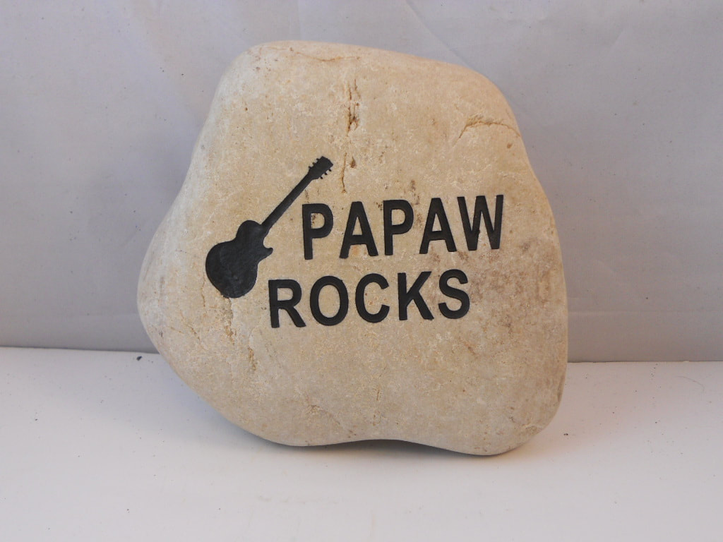 Papaw Rocks Stone Signs