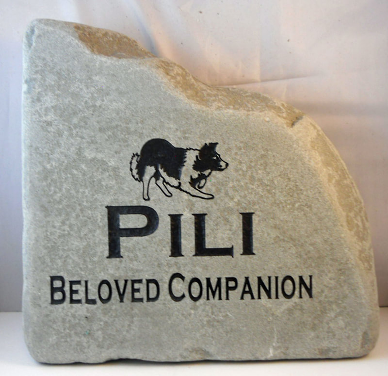 Pet Stone Signs Memorials for dog Lovers