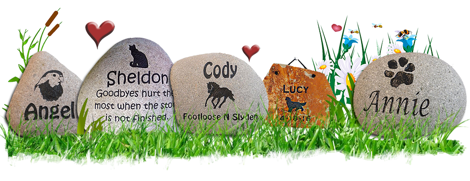 Pet Memorial Stone and Plaque Signs