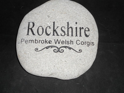 personalized company name engraved rock