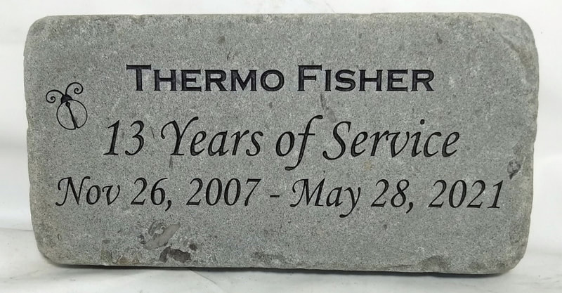 Custom Engraved Bluestone Paver Rock Signs for Memorials Business Entry and Home Entry Signs & Plaques.